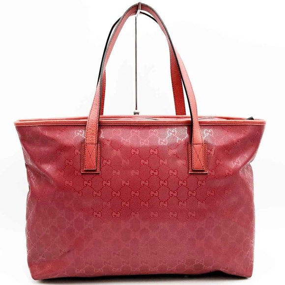 Gucci Implement Bag GG Pattern Red PVC - Picture 2 of 9